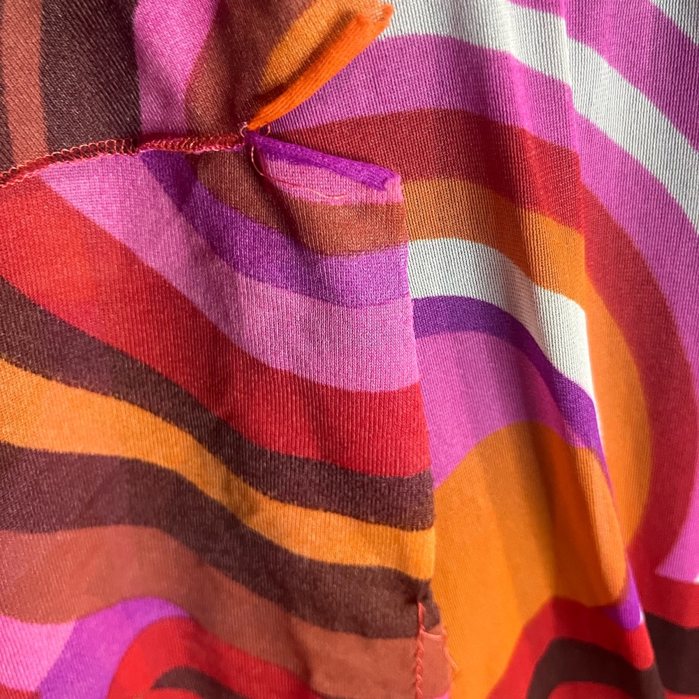 Vintage Psychedelic Disco Dress - Picture 7 of 12